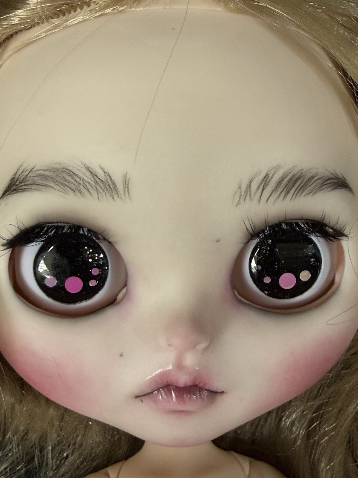 OOAK Custom Blythe 11” Artist BJD Doll With Her Bunny Toy