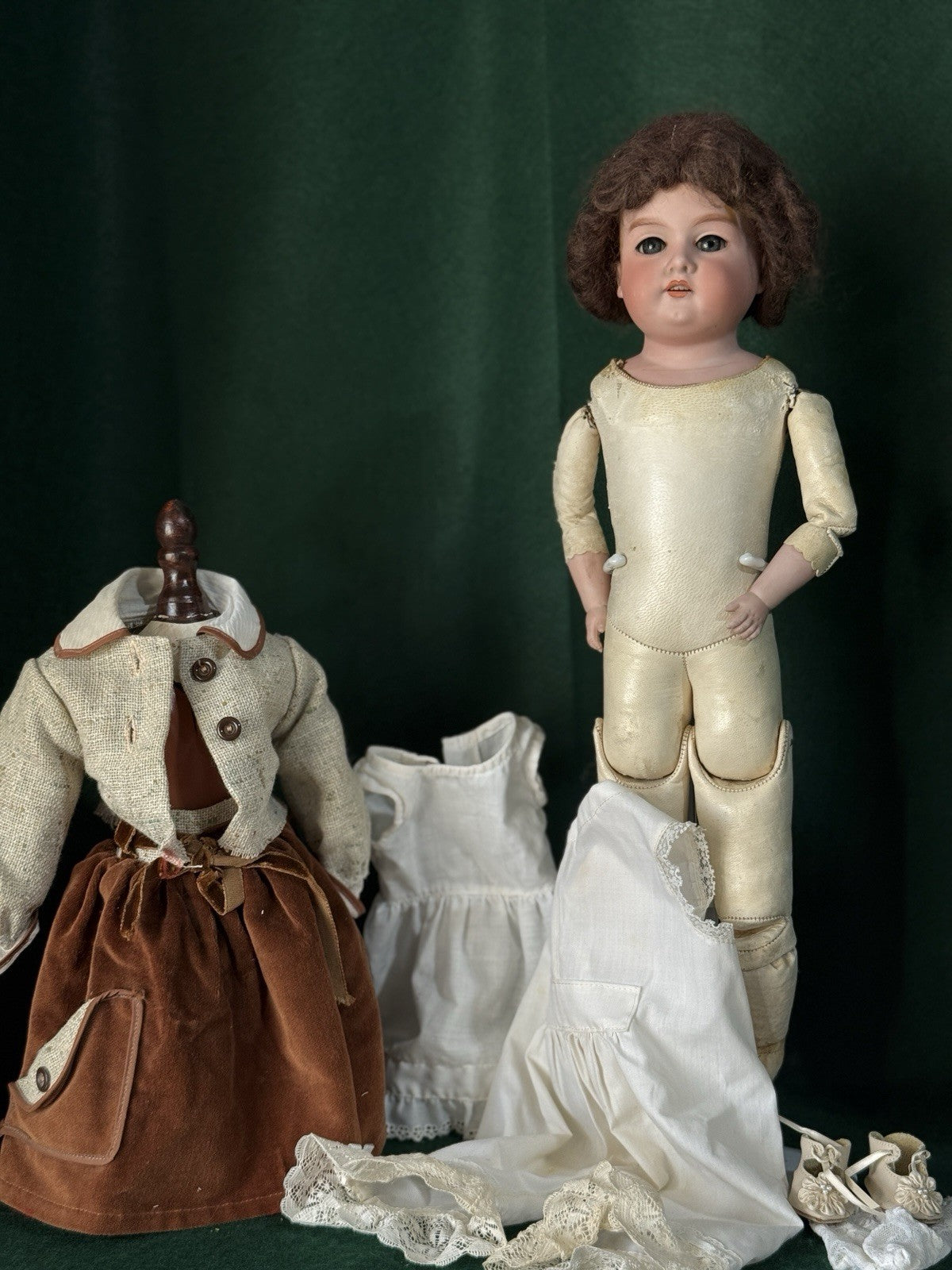 Antique German Armand Marseille 201013 Cryer Arabesque 18” Doll