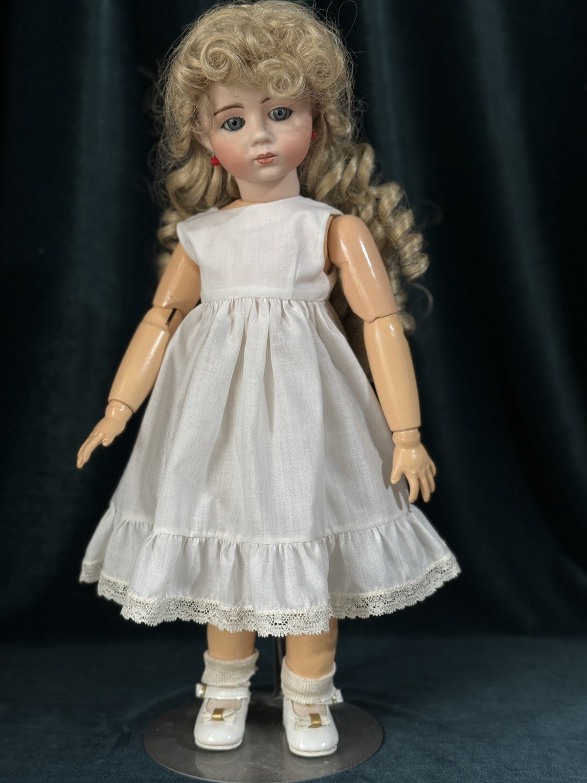 Artist Reproduction of Antique French Albert Marque 17” Doll Porcelain Head
