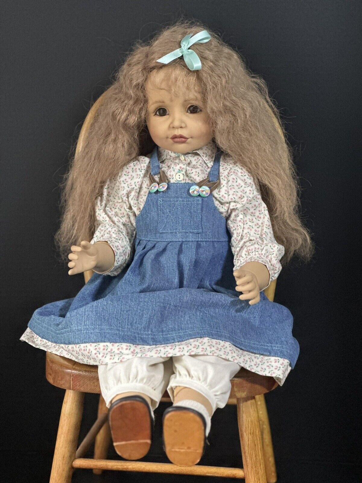Collectible Vinyl GOTZ 26” Doll “Chantal" by Joke Grobben Signed By Artist