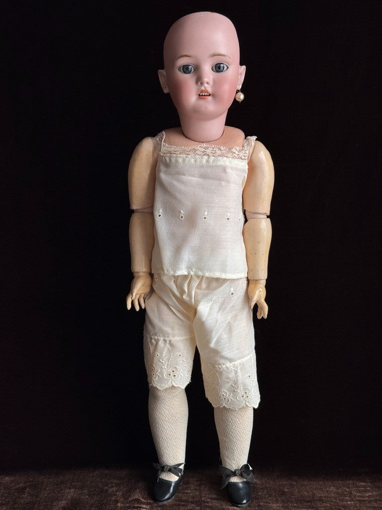 Antique German 22.5” Simon Halbig Baby Blanche Bisque Head Doll