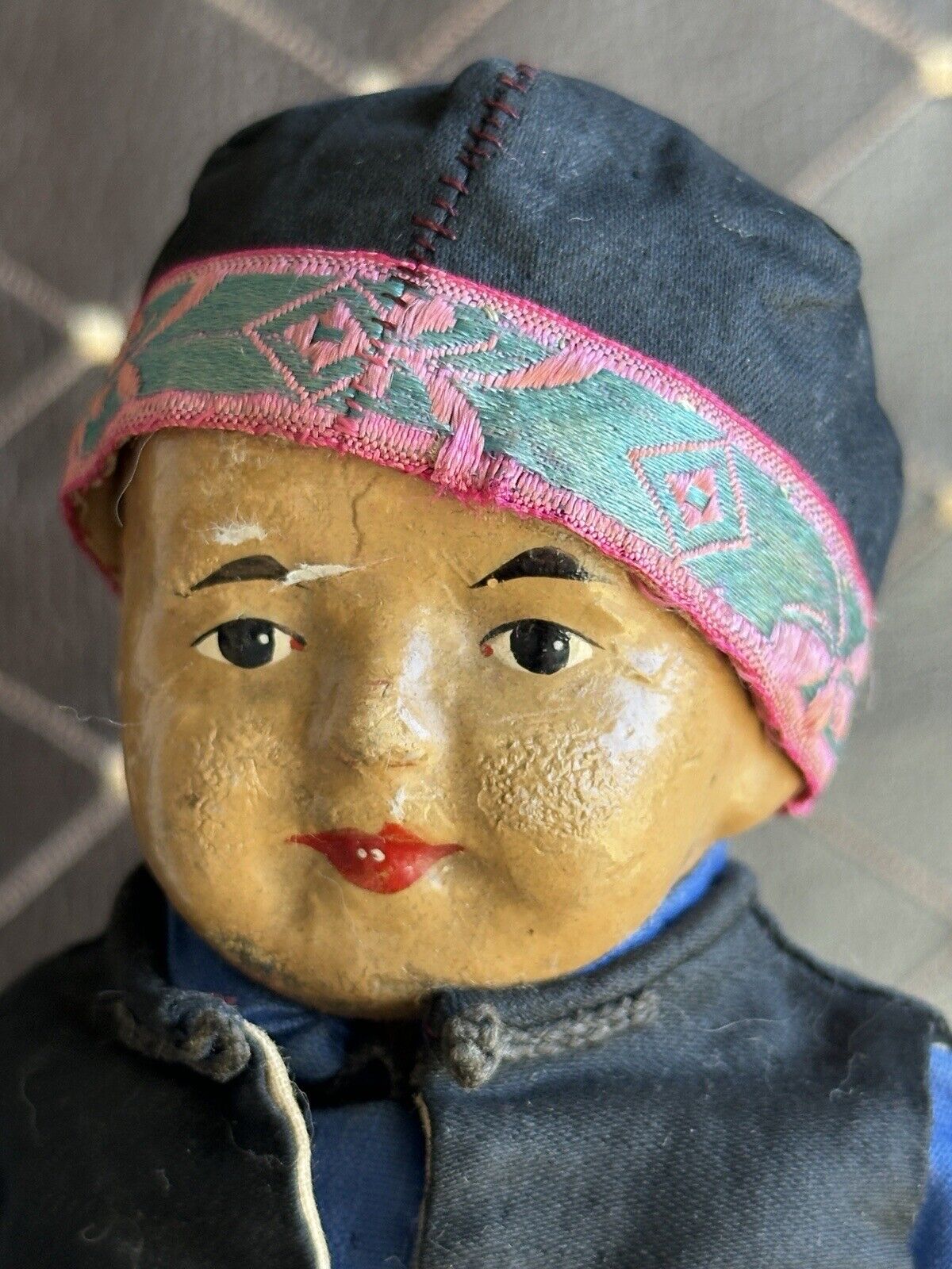 Antique Chinese Martha Chase Style FIve Finger Ching Child Missions Doll