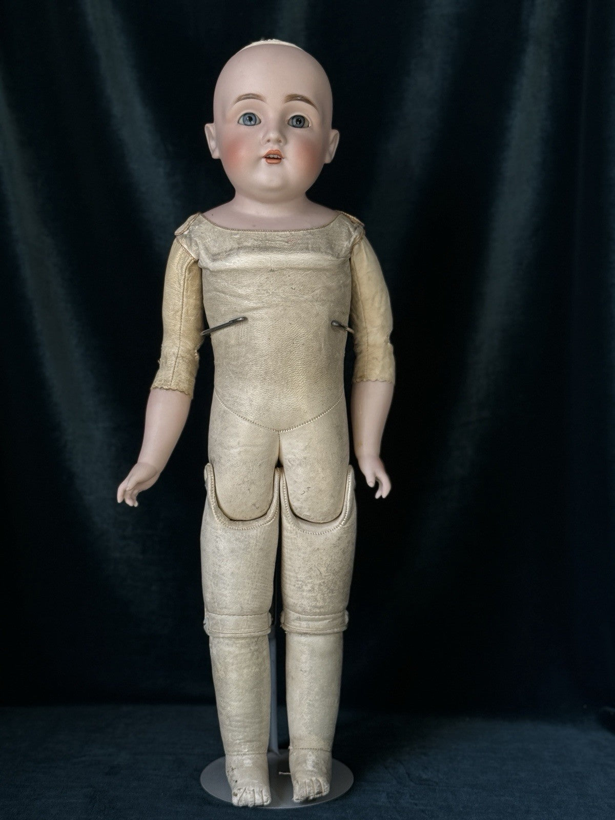 Antique German 21” Kestner 154 Bisque Shoulder Head Doll
