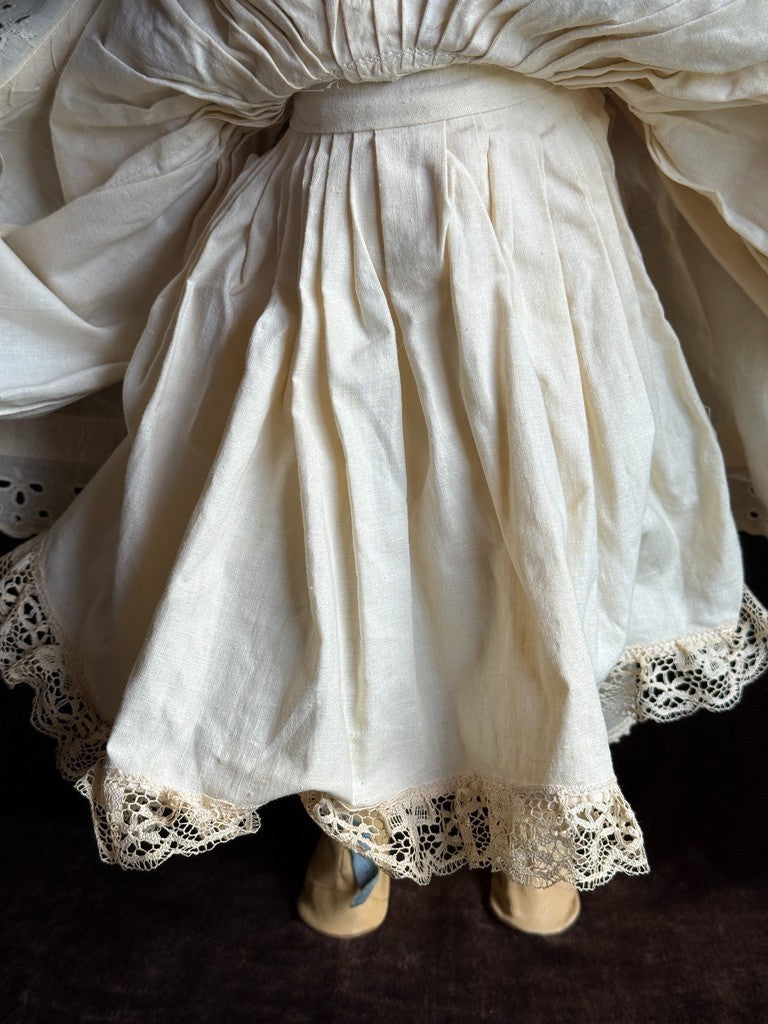 Unidentified 19" Antique German (?) 1902 Bisque Head Doll