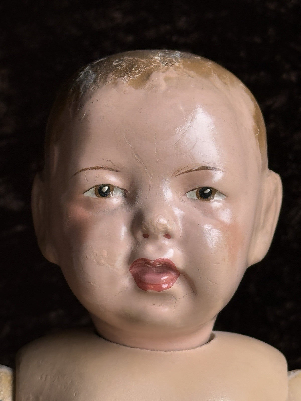 Rare Antique American 15” Schoenhut Tootsie Wootsie Wooden Jointed Boy Doll