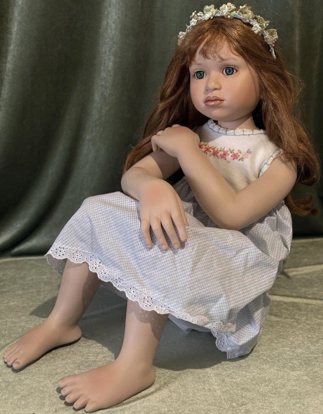 Large 39” Porcelain Doll “Emily” by Pamela Erff LE 600 COA/Tag
