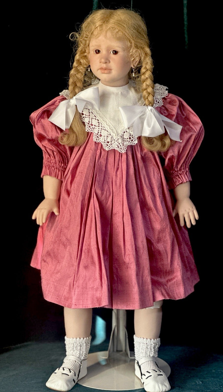 Collectible Artist 26” Porcelain Doll “Allena” by Ruth Treffeisen LE 100 COA