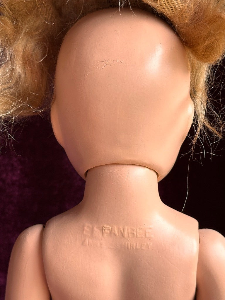 Vintage American  19.5" Composition Dewees Cochran Anne Shirley Effanbee Doll