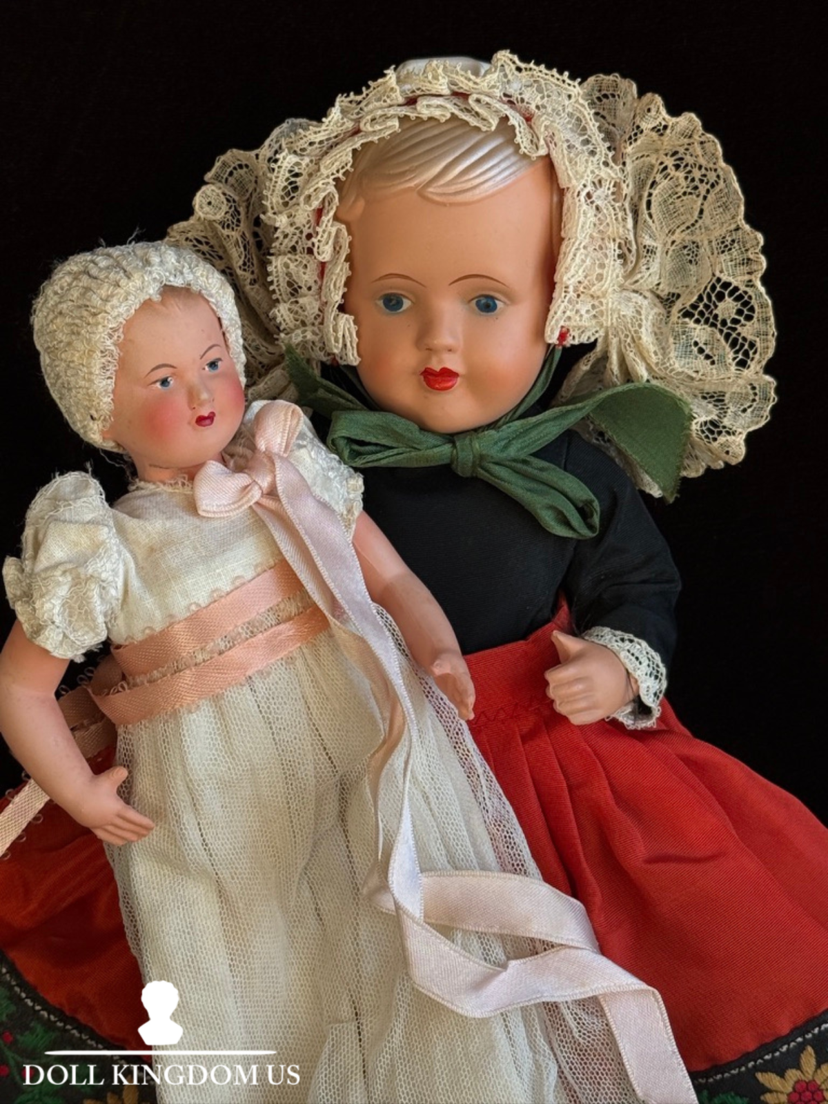 Lot of 2 Vintage European Celluloid Dolls
