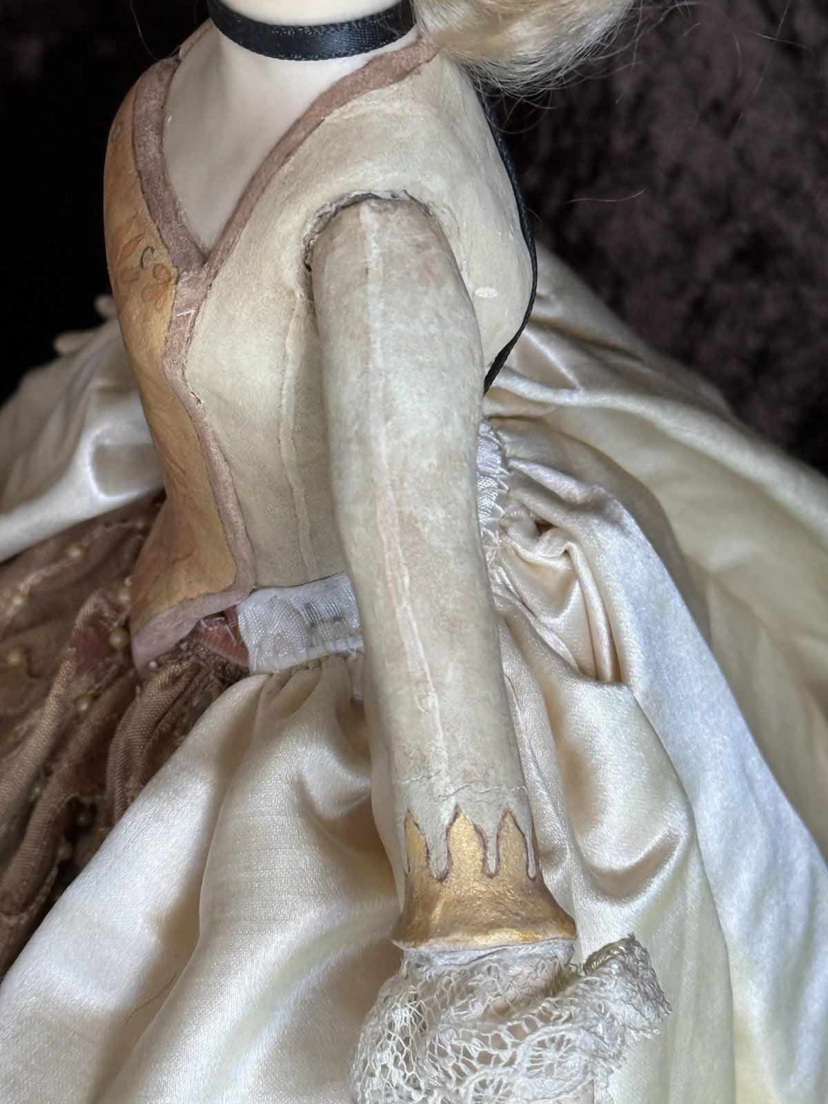 OOAK Collectible 14.5” Judith & Lucia Friedericy Wax Over Porcelain Doll