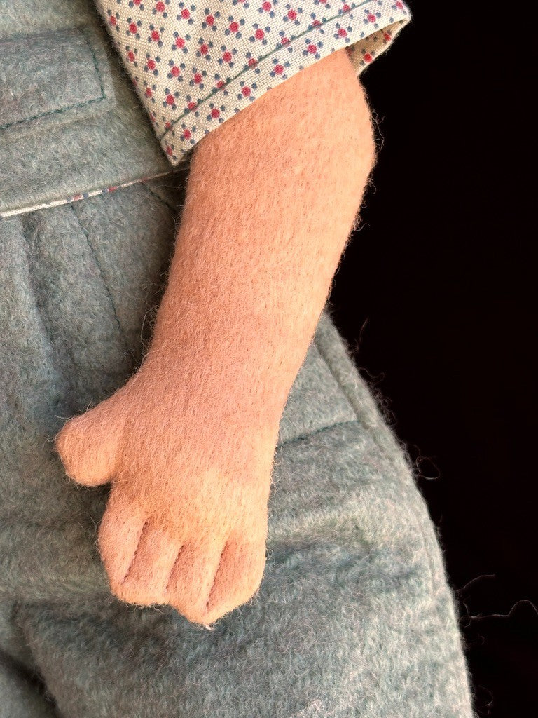 Collectible 18" Maggie lacono David Felt Cloth Boy Doll LE 25