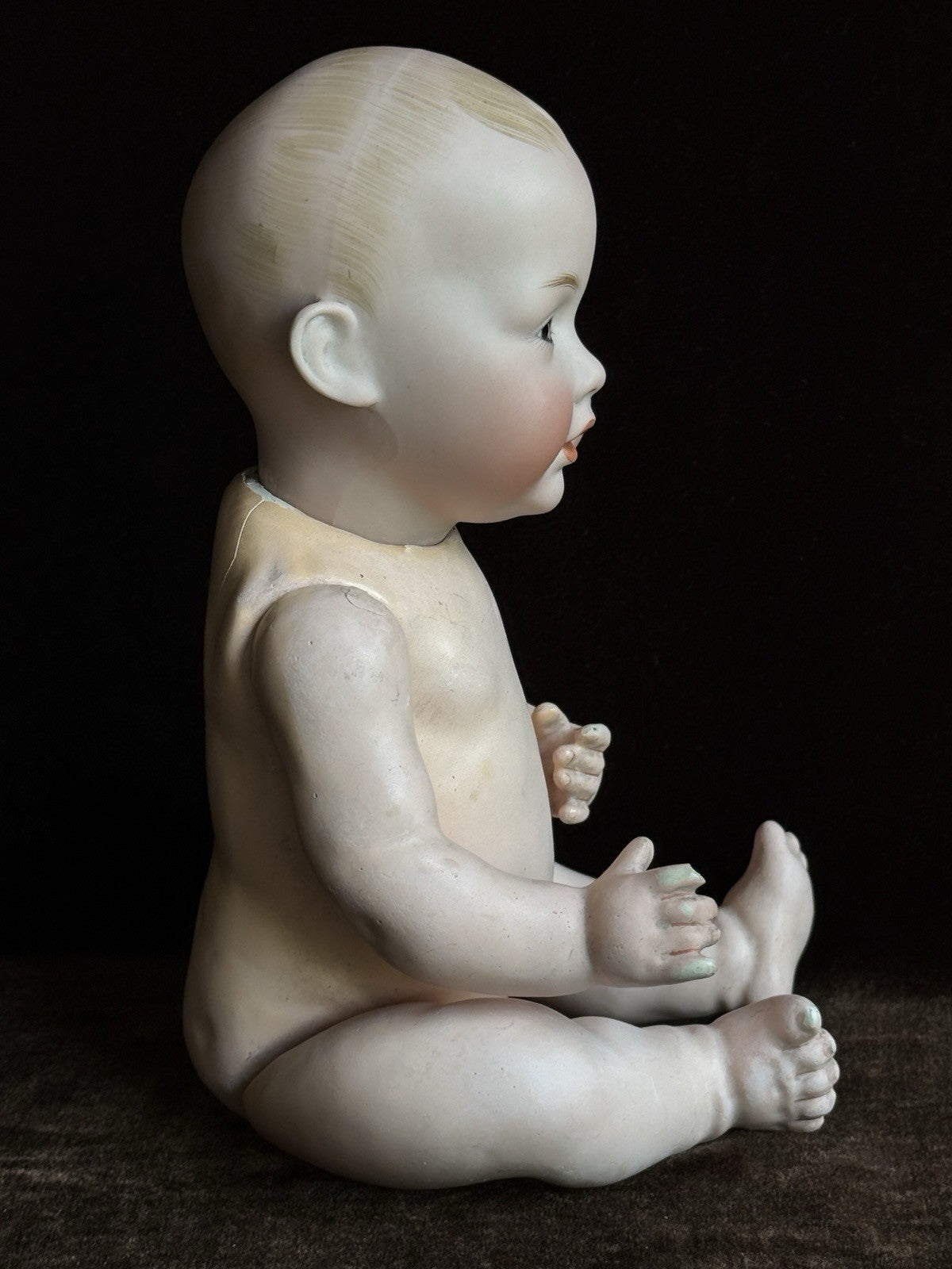 Antique German 12” Kestner JDK Hilda Bisque Head Baby Doll