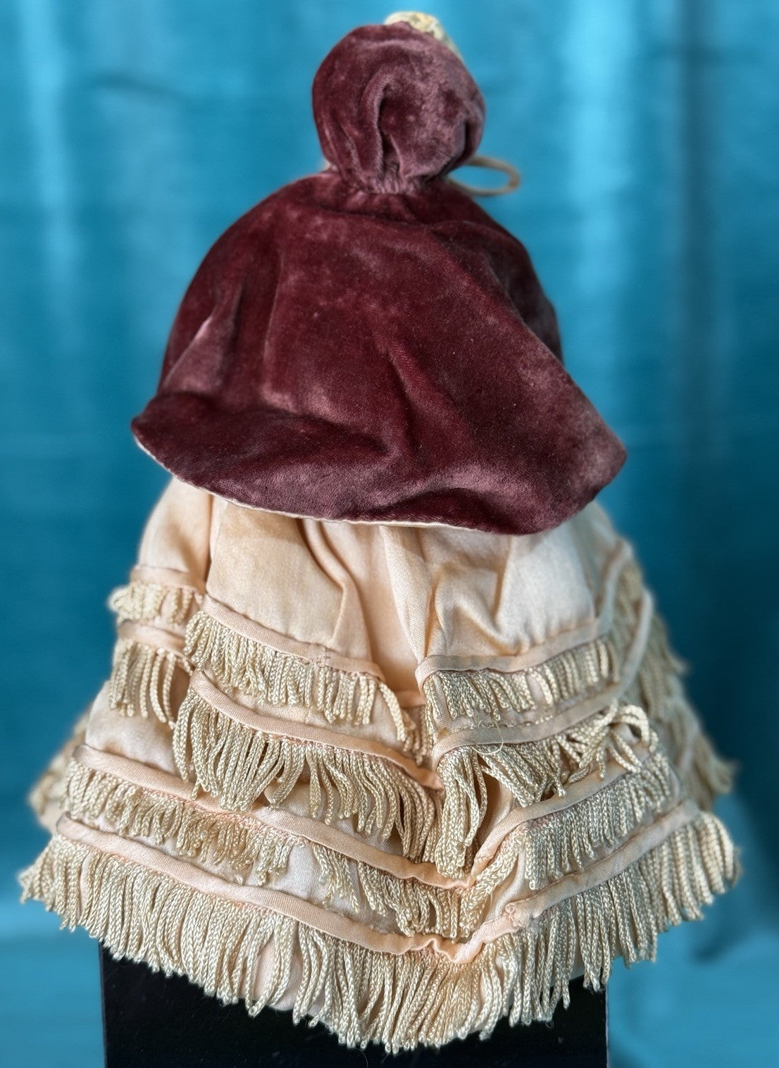 Antique German 8” Bisque Cloth Miniature Dollhouse China Doll