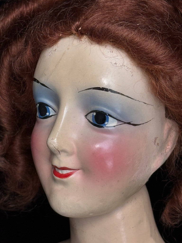 Rare Vintage American 28" Anita Novelty Co Composition Art Deco Boudoir Doll