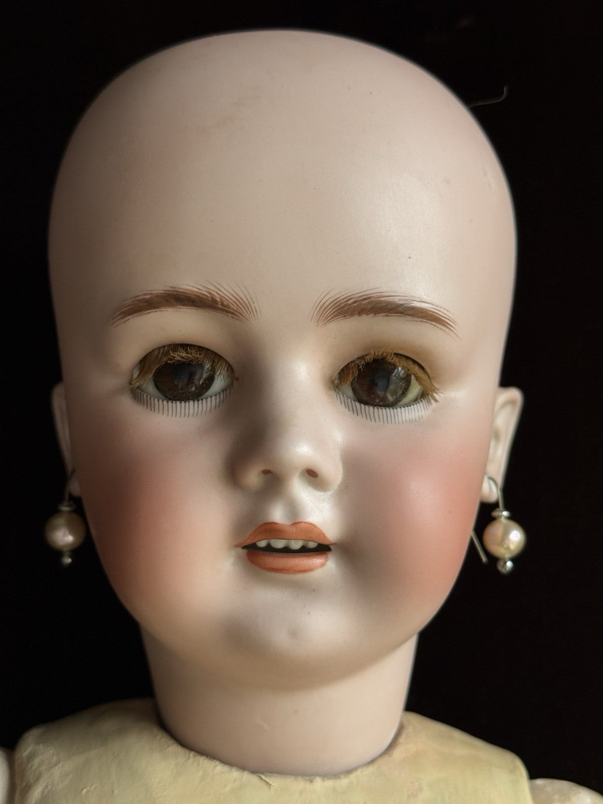 Large Antique German French 30” Tete Jumeau Simon Halbig Dep Bisque Head Doll