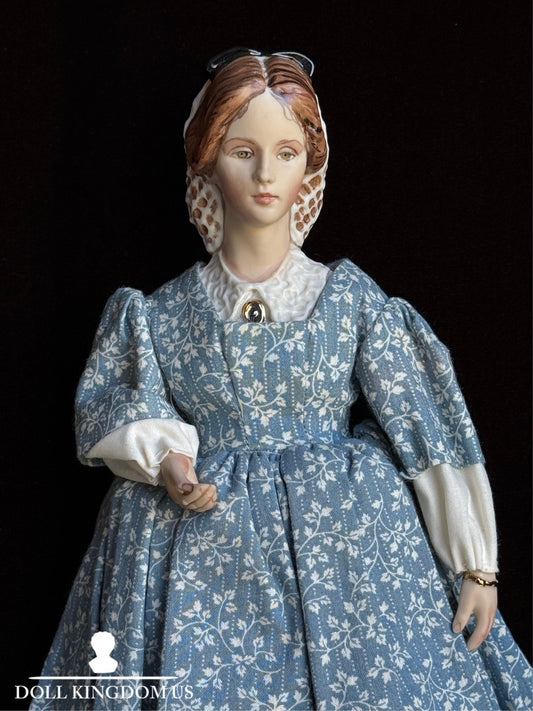 Collectible 12.5" Kathy Redmond Porcelain Cloth “Little Women” Jo Character Doll