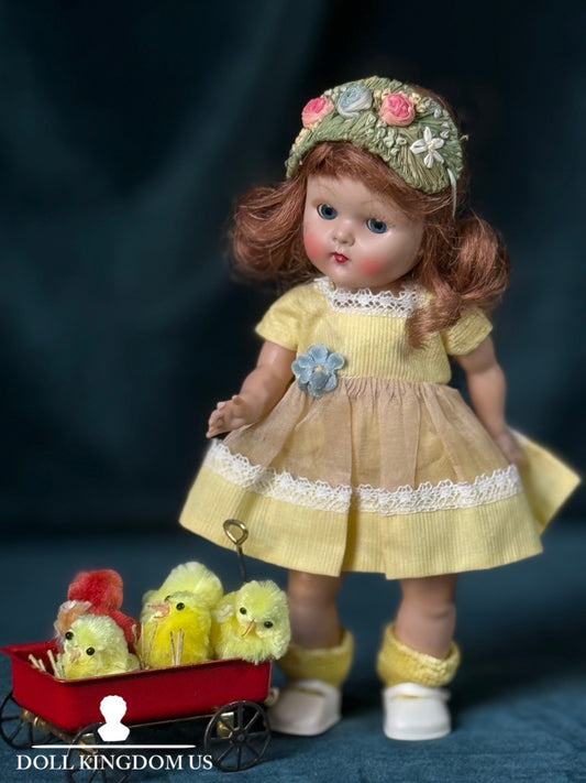 Vintage 1950’s Vogue Ginny Doll Yellow Dress