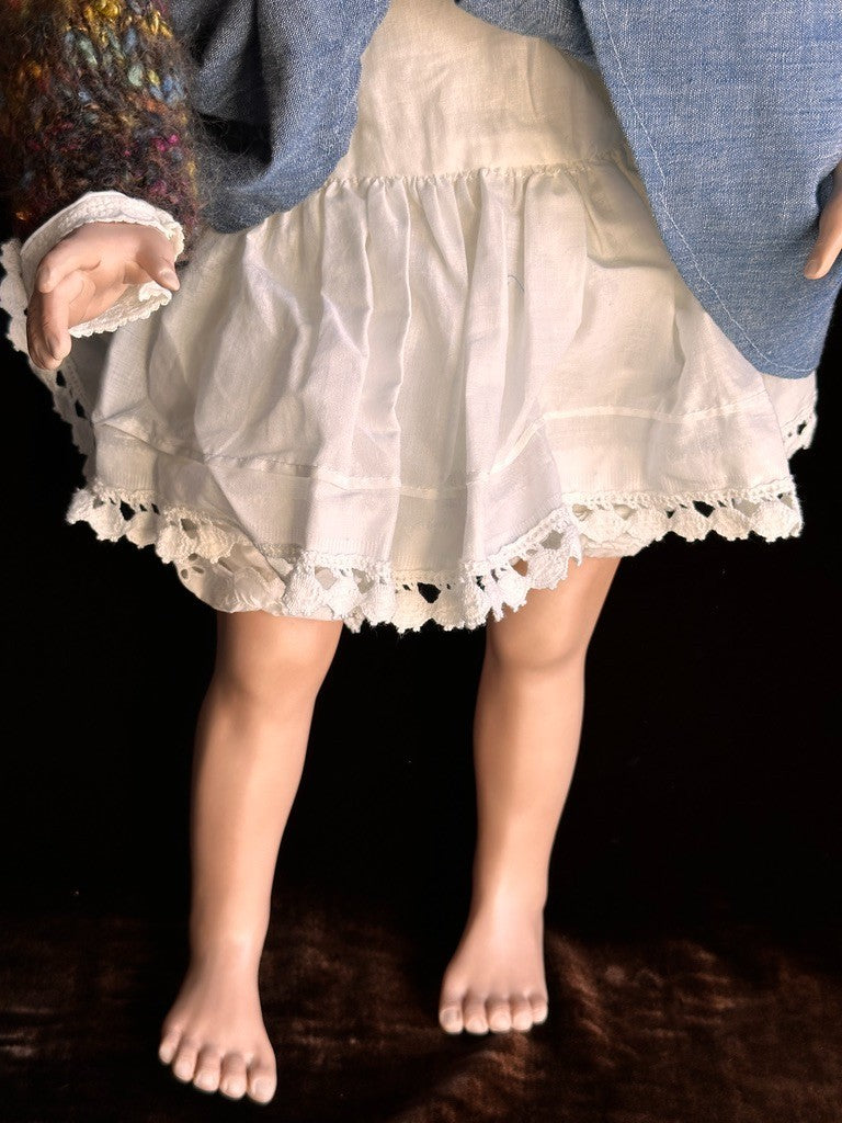 OOAK Collectible 24” Porcelain Cloth Heidi Plusczok Doll