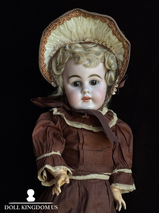 Rare Antique German 21” Kestner 156 Bisque Head Doll