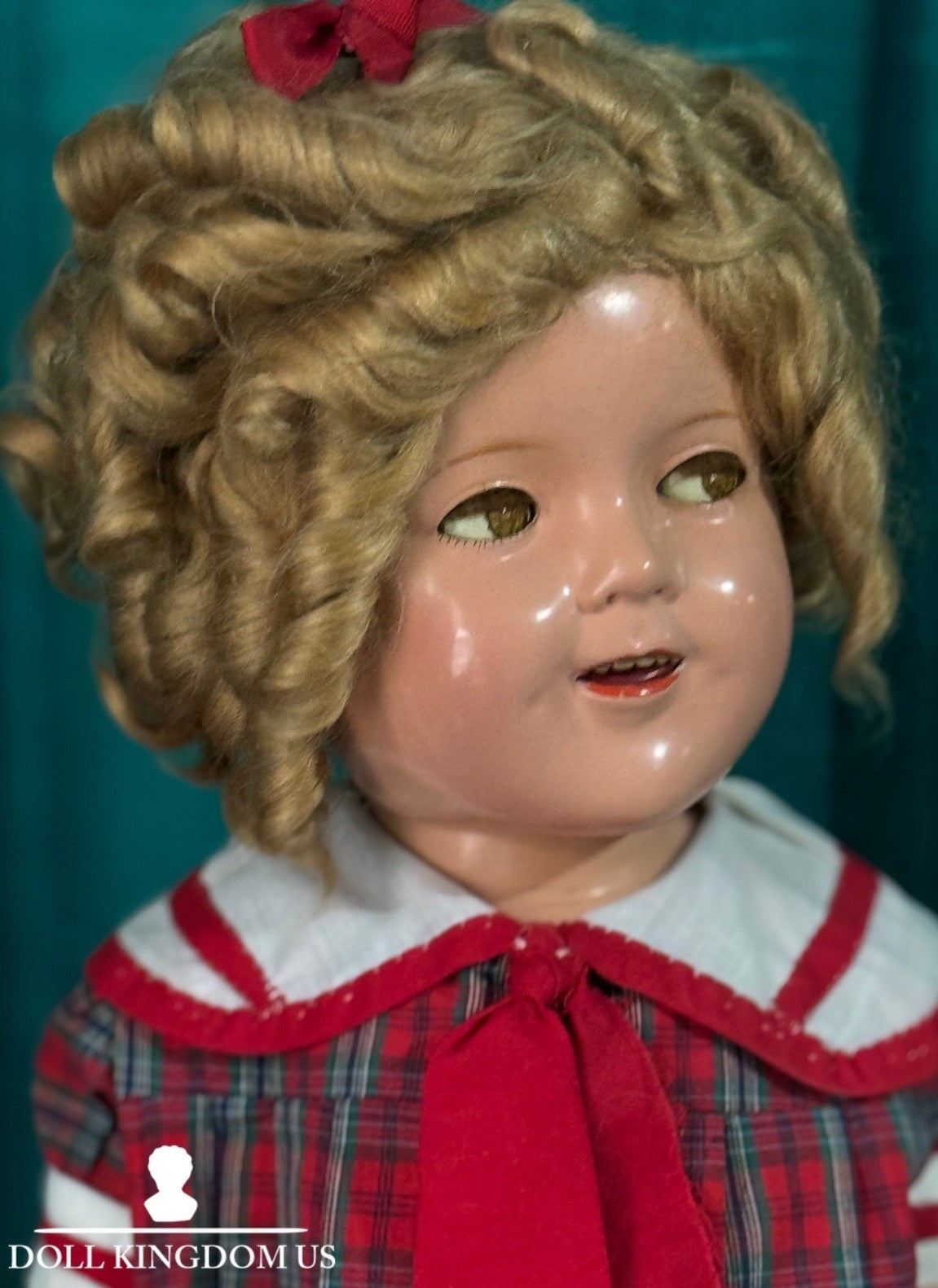 Antique 1930’s Composition 25” Shirley Temple Doll by Ideal Company Flirty Eyes