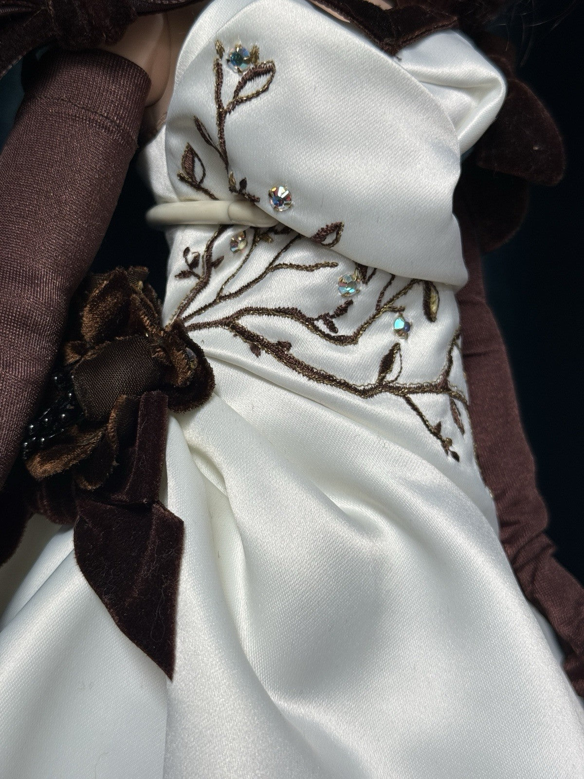Madame Alexander Cissy Doll In Cafe Rose and Ivory Cocktail Dress Outfit