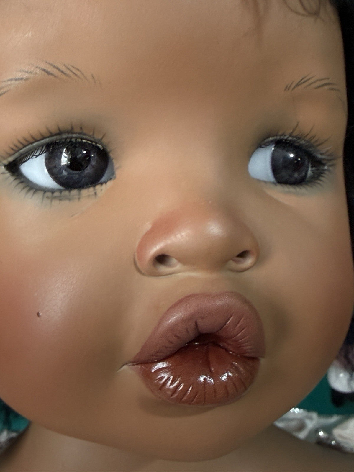 Collectible Porcelain Artist Dark Complexion Doll “Jolie” Yolanda Bello (Bust)