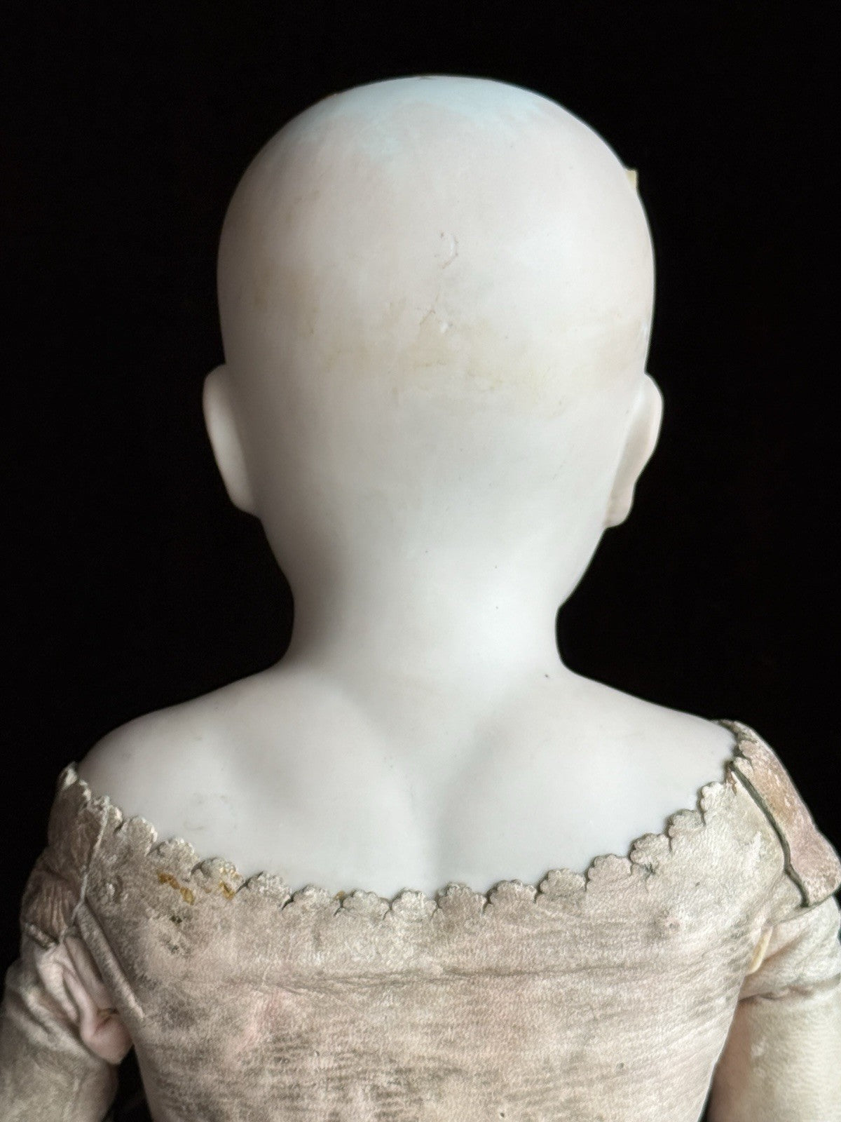 Antique German 20.5” Kling Solid Dome Bisque Shoulder Head Doll