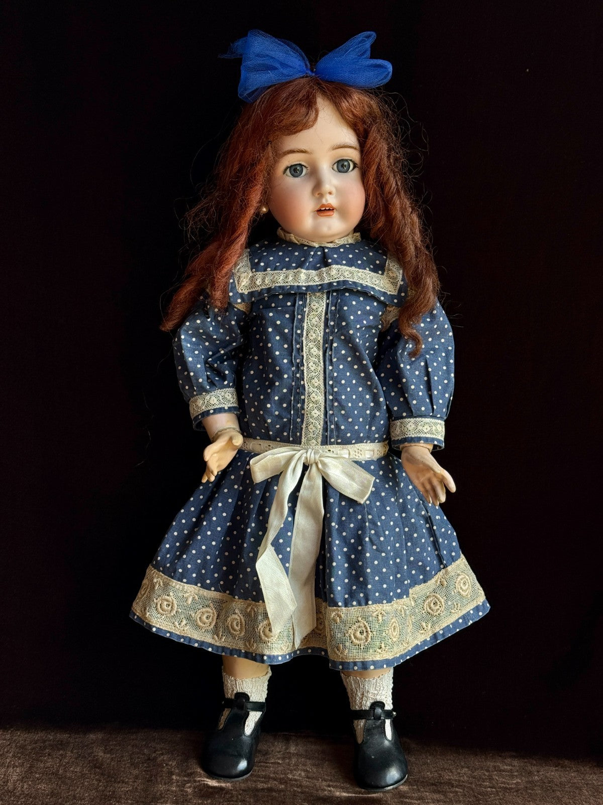 Antique German 24” Simon Halbig WSK Wiesenthal Schindel Kallenberg Bisque Doll
