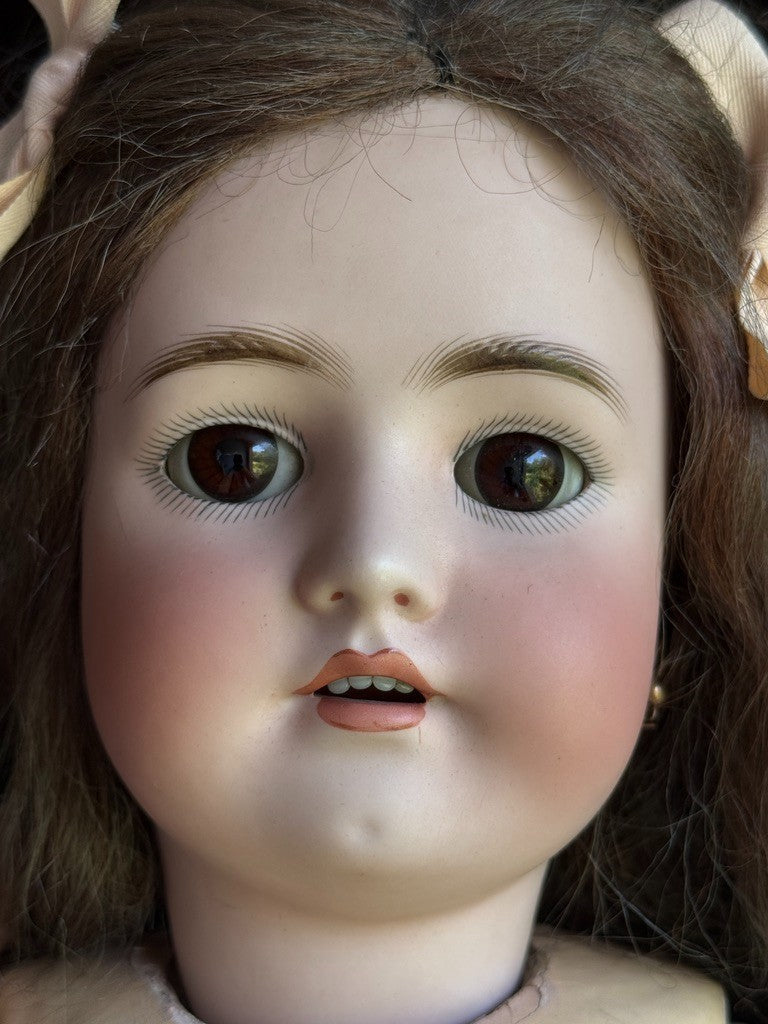Antique German 29” Simon Halbig  Heinrich Handwerck Bisque Head Doll