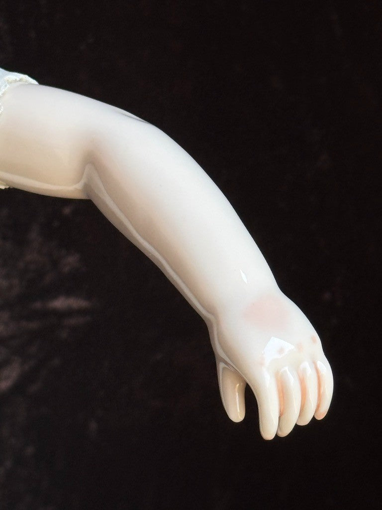 Vintage 18” Reproduction of Antique French Rohmer Glazed Porcelain Fashion Doll