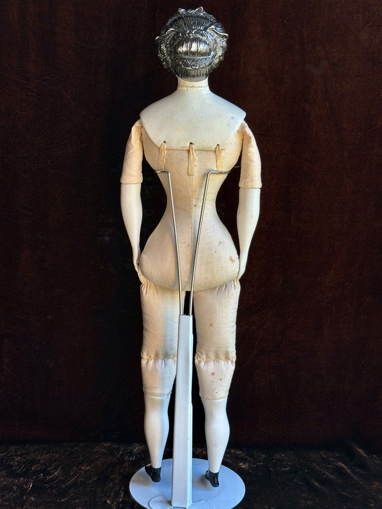 Antique German 20.75” Dornheim, Koch & Fisher Parian Dagmar China Head Doll