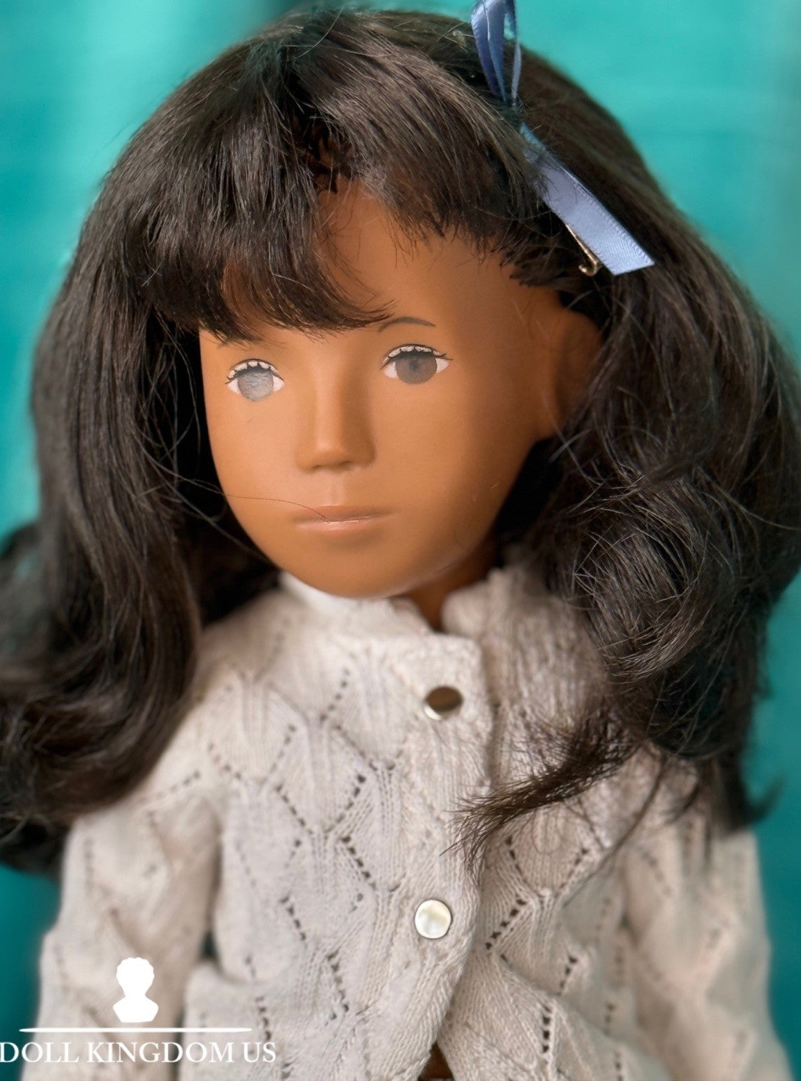 Collectible England Vinyl Sasha Brunette Girl Doll Redressed