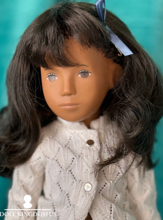 Collectible England Vinyl Sasha Brunette Girl Doll Redressed