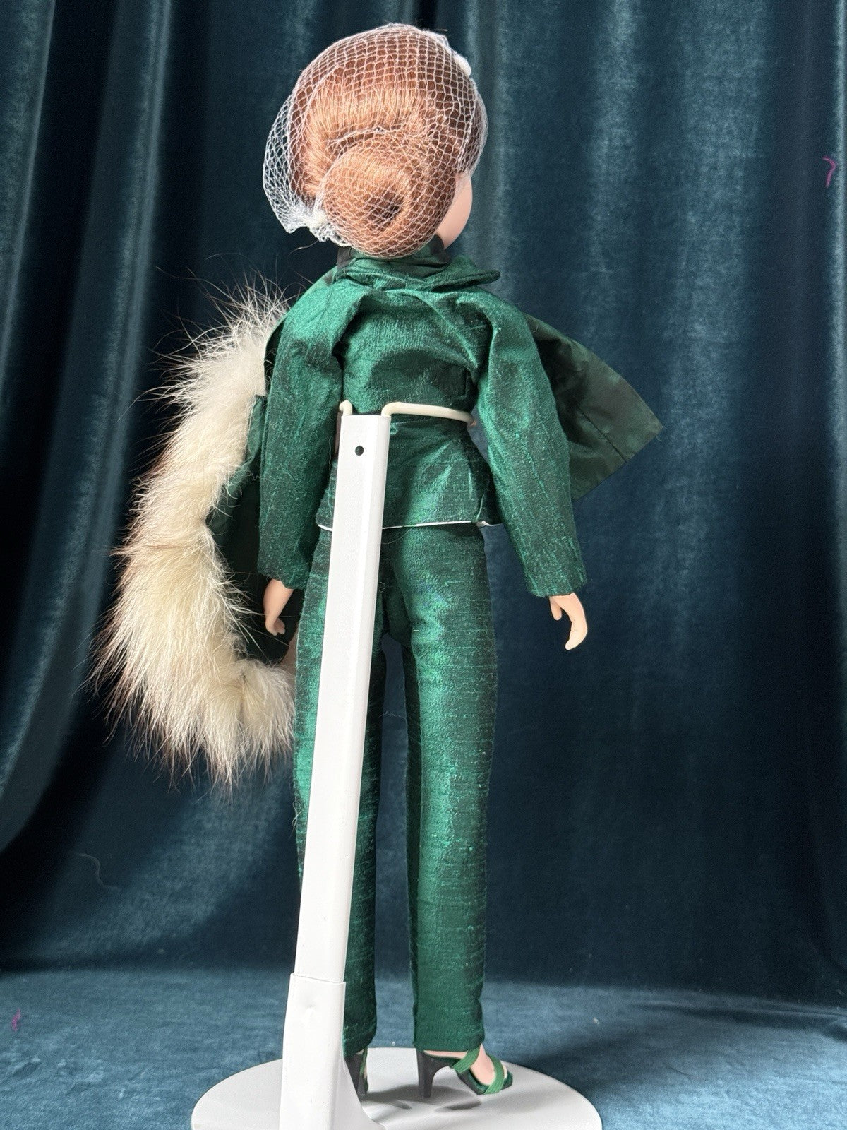 Madame Alexander Cissy Doll In Endora (?) Bewitched Outfit and Real Fur