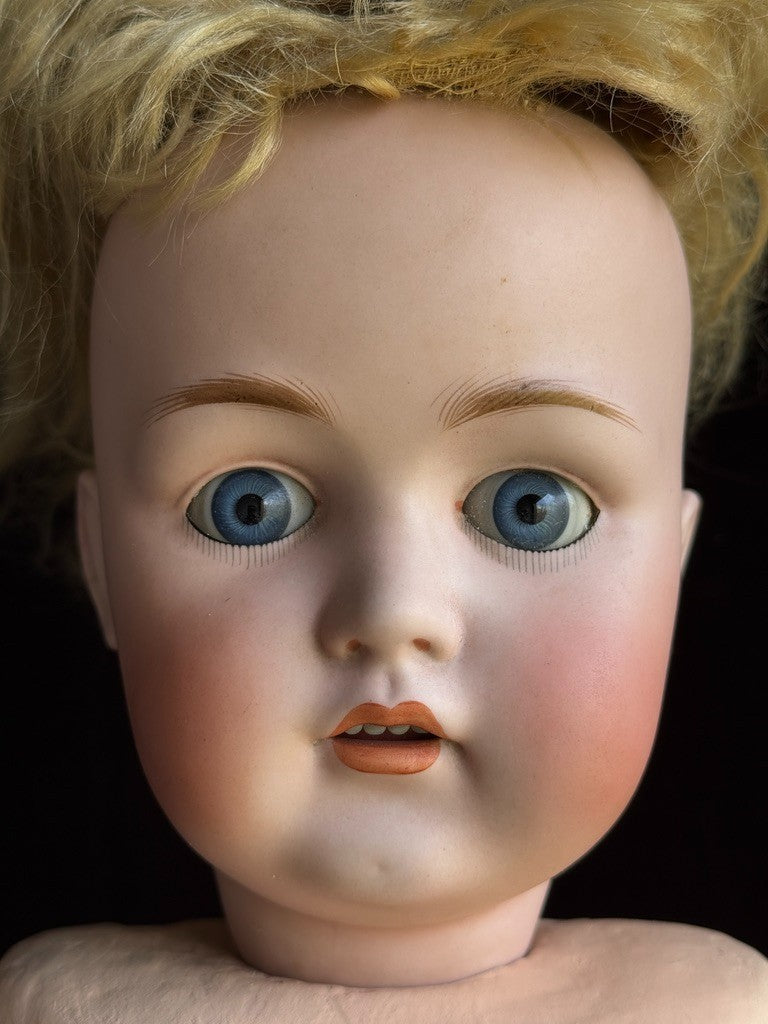 Large Antique German 27” Kestner 214 Bisque Head Doll