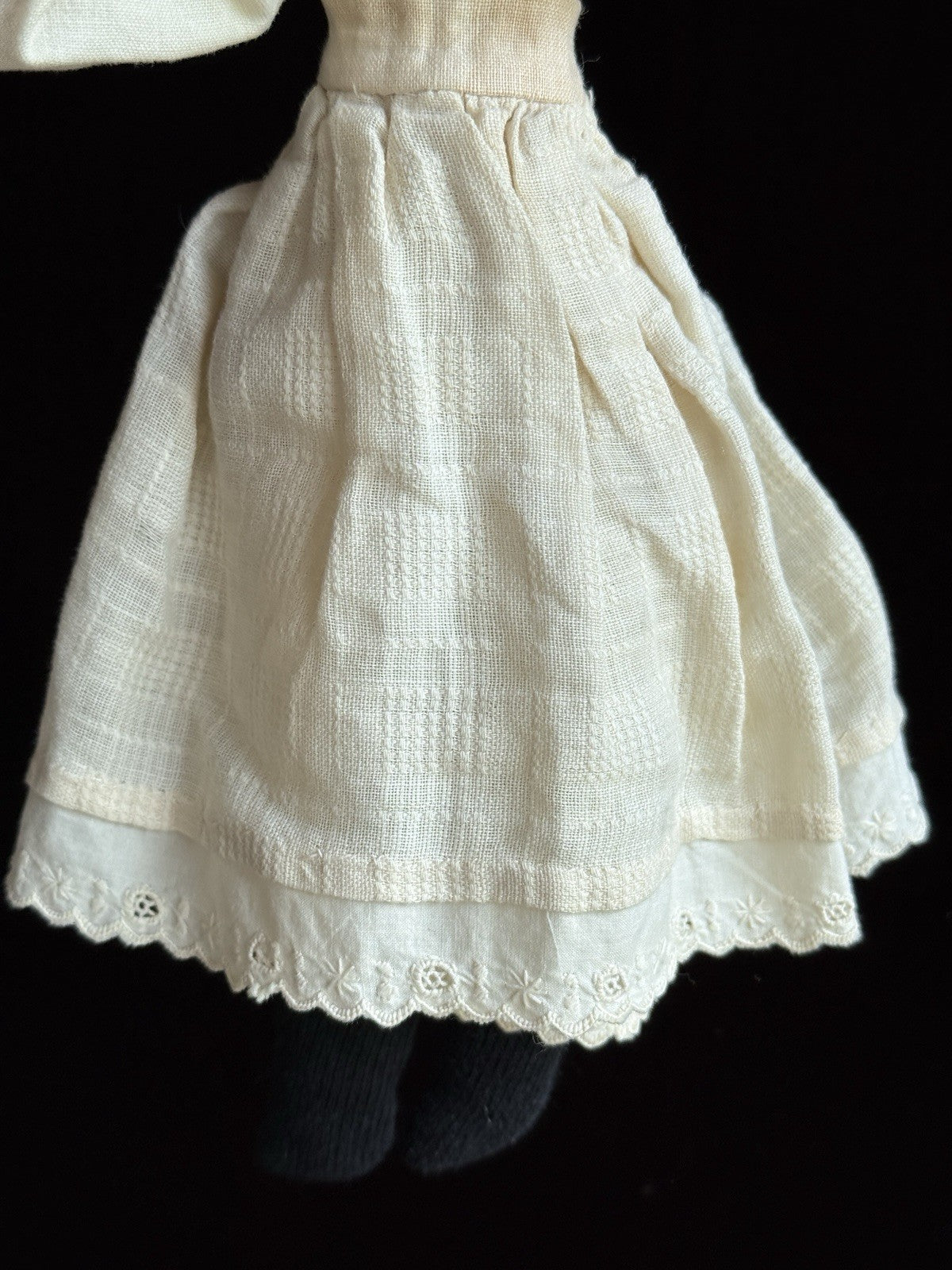 Antique German 10.5” Parian Bisque Head China Doll