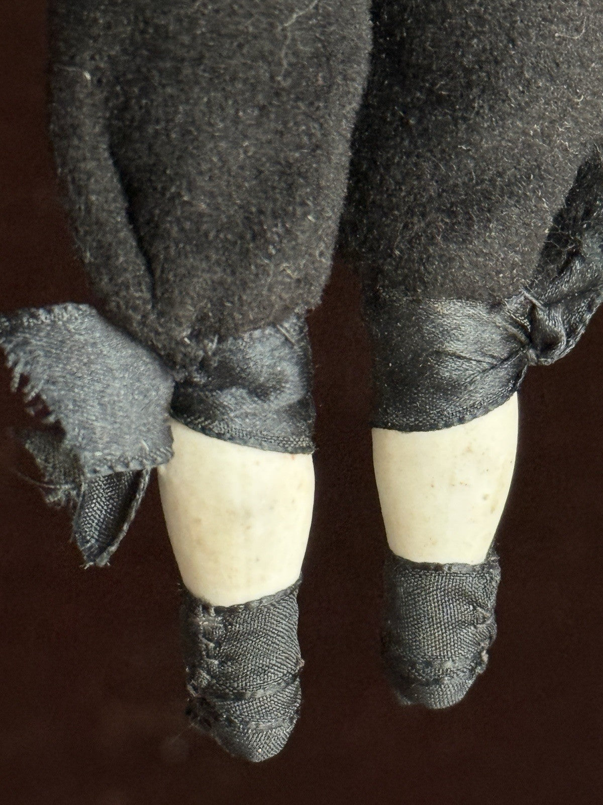 Antique German 8” Male Low Brow China Head Doll