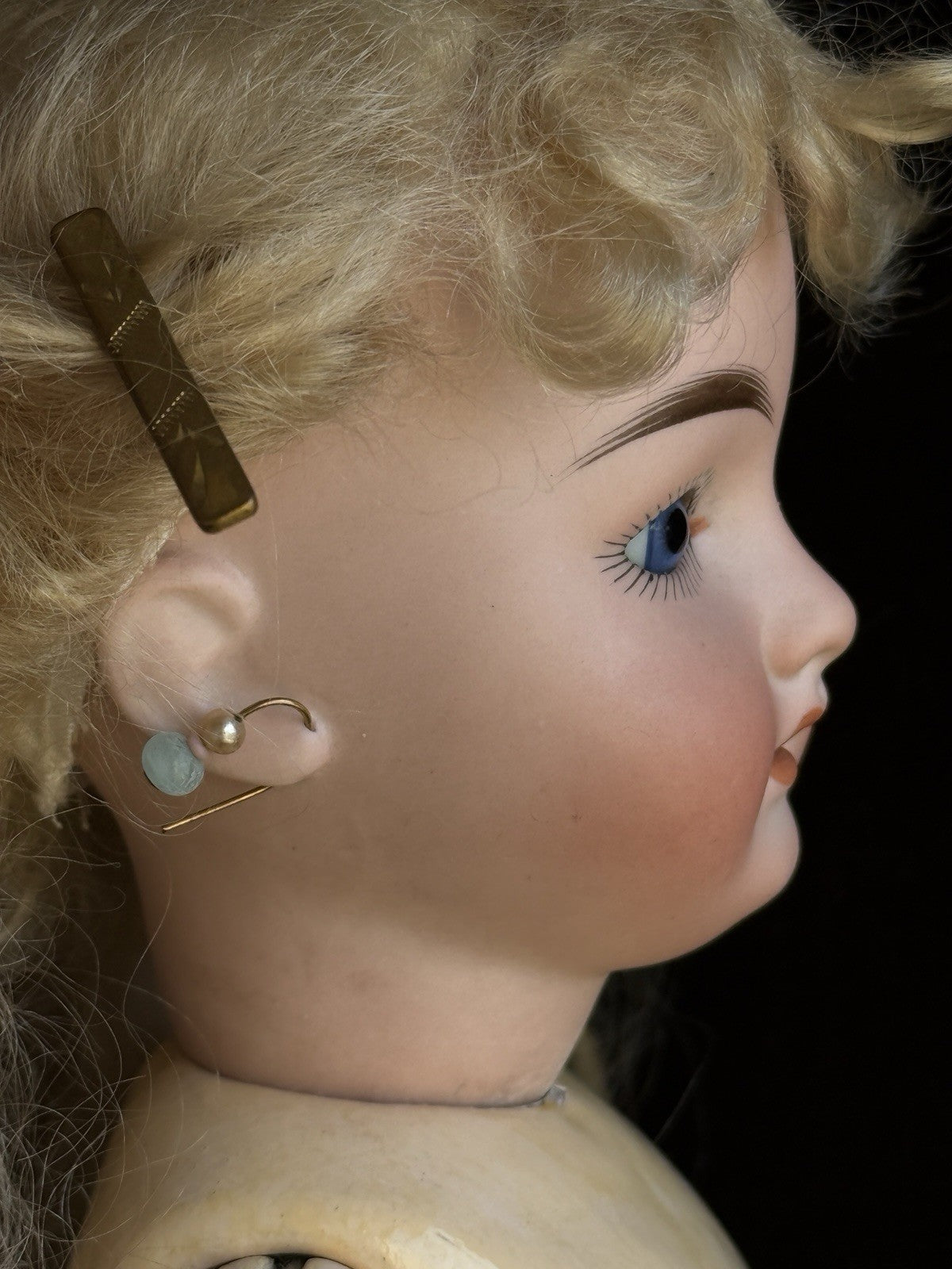 Antique German 16” Gebrüder Kuhnlenz 44-26 Bisque Head Doll