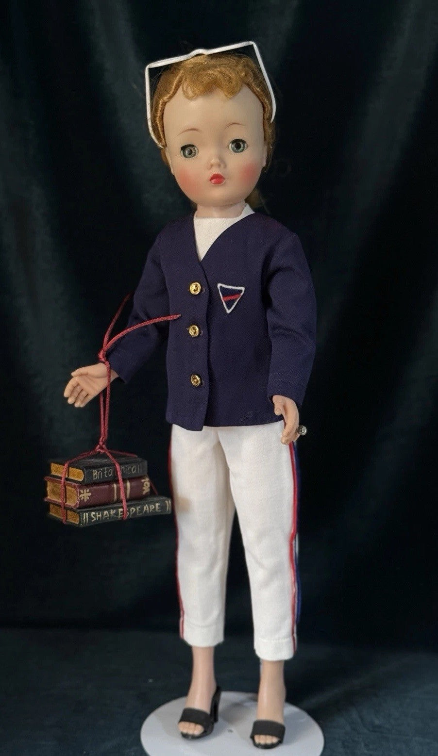 Vintage Tagged Yachting Ensemble 1958 Madame Alexander 20” Cissy  Doll