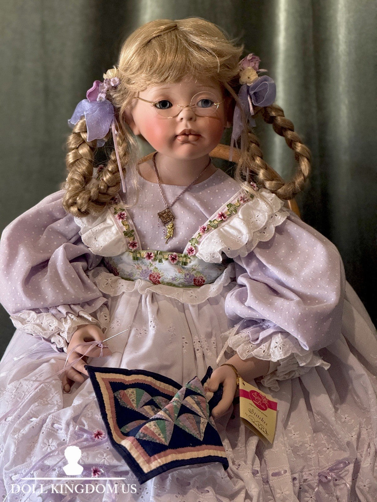 Large Original 42” Porcelain Doll “Stitches” by Donna Rubert LE 1000