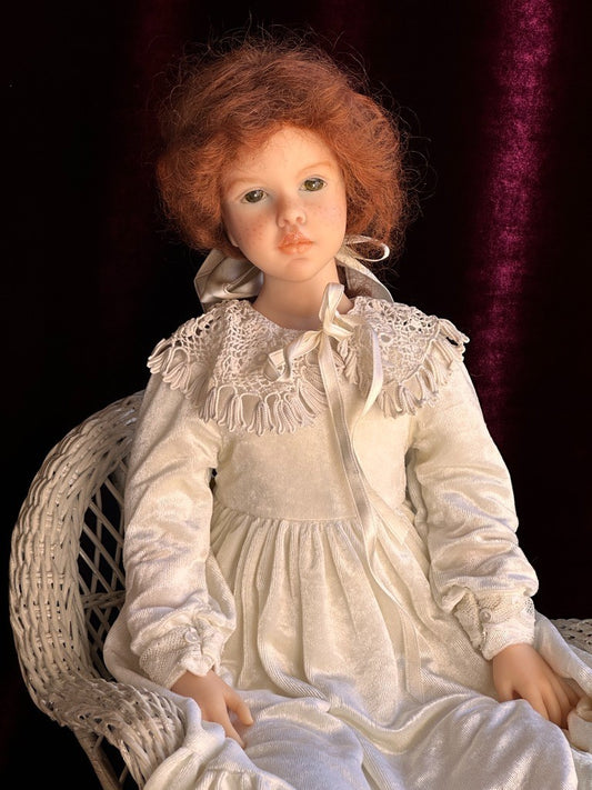 Collectible French Heloise 23.5” Resin/Cloth Signed Doll LE 100