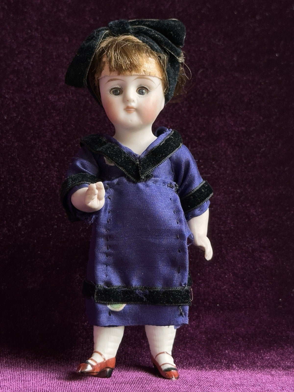 Antique German 5” Kestner 130 All Bisque Mignonette Doll Open Closed Mouth