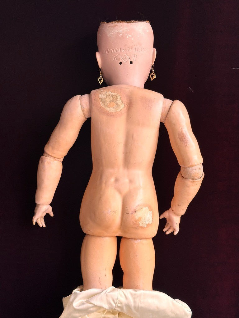 Large Antique German 28" Simon & Halbig Kammer & Reinhardt 73 Bisque Head Doll