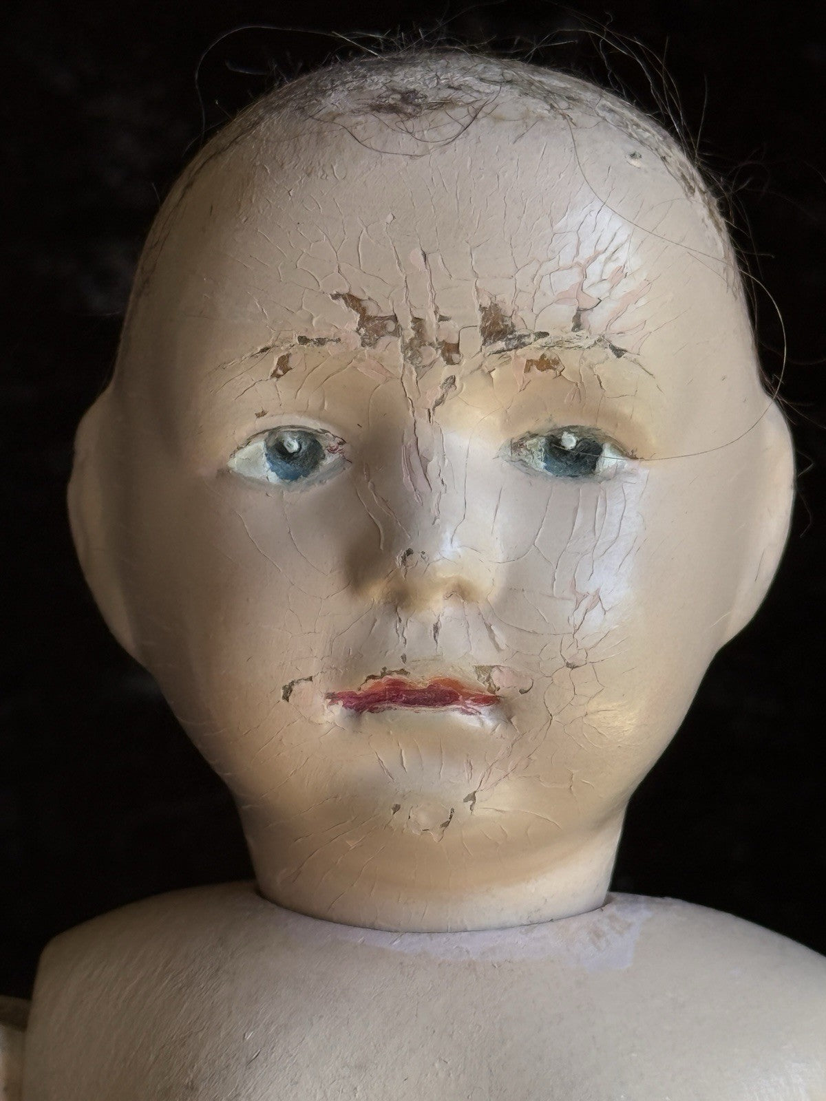 Antique American 16” Schoenhut 403 Wooden Jointed Boy Doll