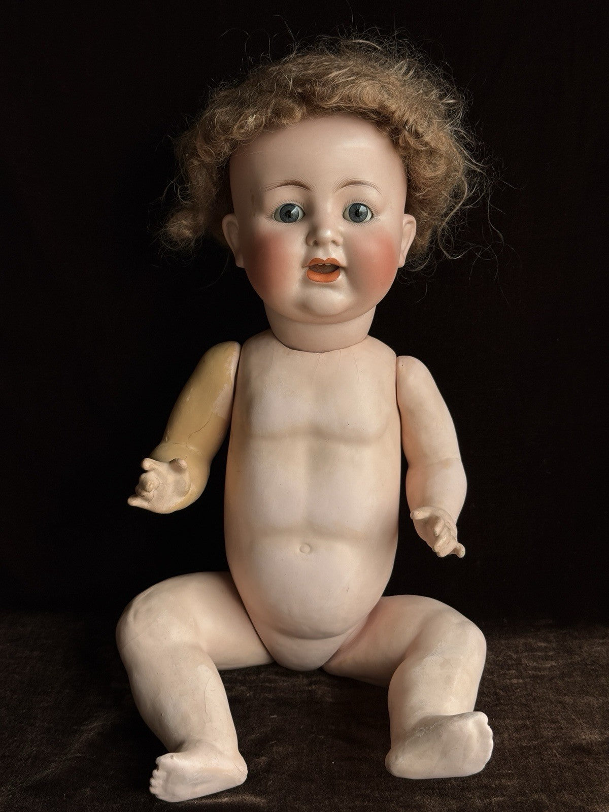 Antique German 21” ABG Alt Beck & Gottschalk 1361 Bisque Head Baby Doll