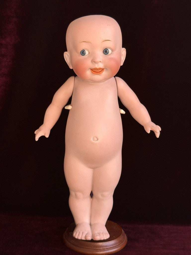 Rare Large 11" Hertel Schwab 222 "Our Fairy" All Bisque Googly Eyes Doll