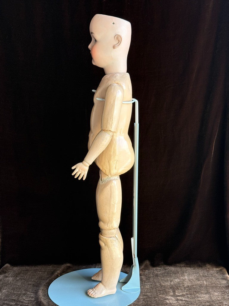 Large Antique German 29” Schoenau & Hoffmeister 914 Bisque Head Doll