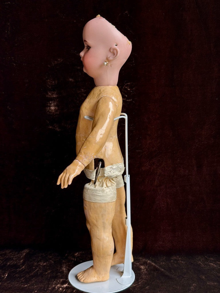 Rare Antique Simon Halbig 1039 Automation Mechanical Flirty Eyes Walking Doll