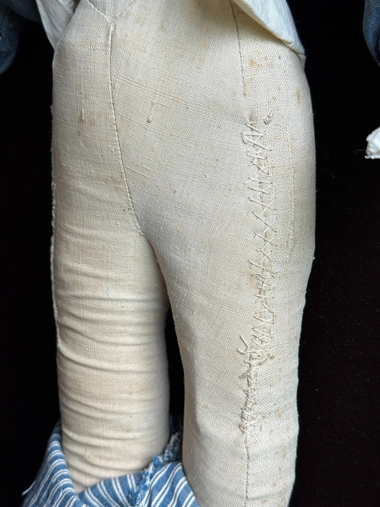 Antique French 23” Papier Mache Male Doll