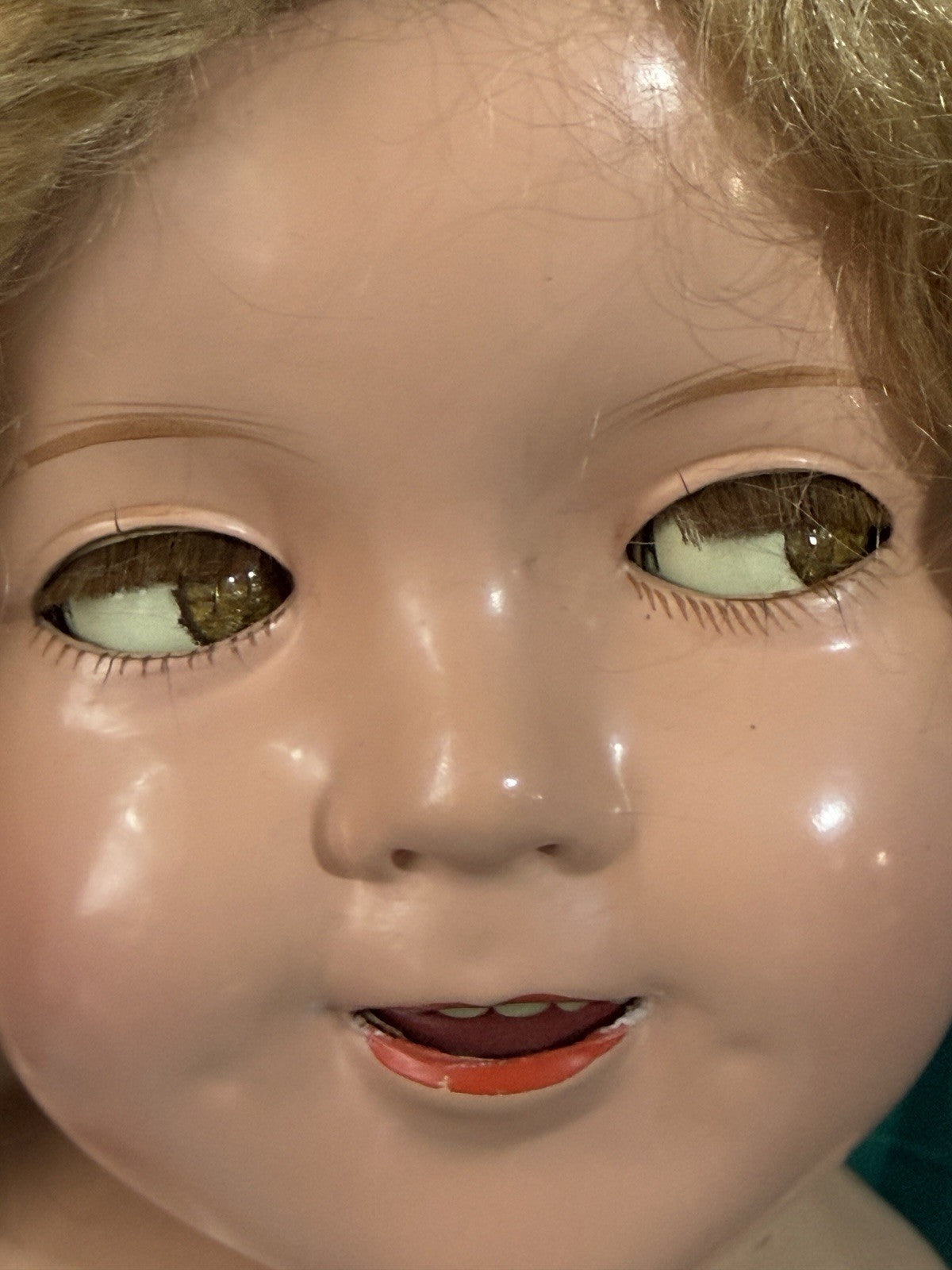 Antique 1930’s Composition 25” Shirley Temple Doll by Ideal Company Flirty Eyes